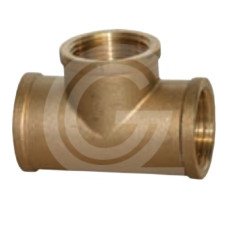 Brass T-piece 90°, female threaded 1/8"